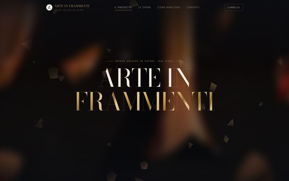 Sito Arte in Frammenti — opere uniche in vetro